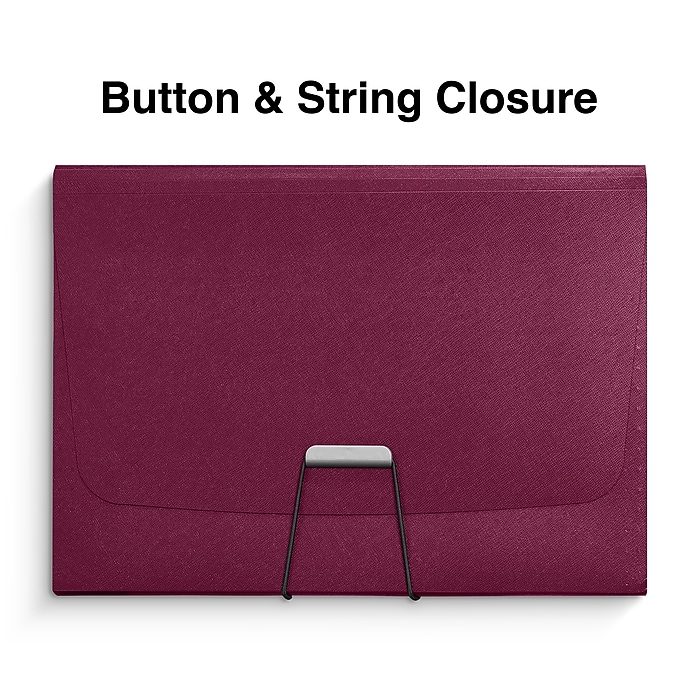 Staples Reinforced Plastic Accordion File, 13-Pocket, Letter Size