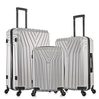 InUSA Pilot 3-Piece Hardside Spinner Luggage Set, TSA Checkpoint