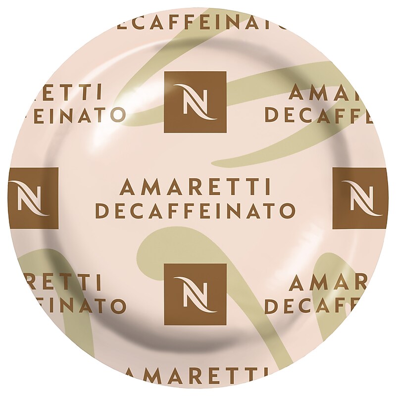 Nespresso Professional Amaretti Decaffeinato Decaf Coffee Nespresso Professional Capsules, Espresso Roast, 50/Box (8639.84) image 1