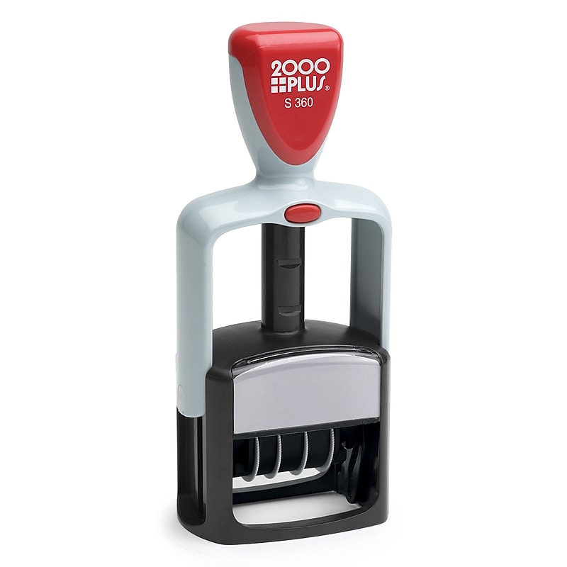 2000 Plus S 360 Dater, RECEIVED, PAID, ENTERED, FAXED, Blue and Red Inks (032519) image 1