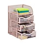 Mind Reader 4-Compartment Metal Desk Organizer, Pink (MESHMINI-PNK)~#|#~2DA1E618-5CA7-414B-A34388565B231B5A_sc7