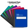 Staples® Poly Composition Notebook, 7.5" x 9.75", College Ruled, 80 Sheets, Color chosen at random (ST54889)~#|#~2DA55295-610D-4928-B91CFA14C11EE53F_sc7