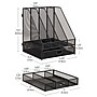 Mind Reader Metal Desk Organizer, Black (FDR4C-BLK)~#|#~2DA5F710-DDAE-449C-A7FD2FF9678C23EF_sc7