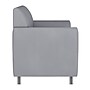 Flash Furniture Hercules Diplomat LeatherSoft Loveseat, Gray/Chrome Legs (BT8272GYCHR)~#|#~2DA6623E-C396-4EFE-AC0BFD654168D837_sc7