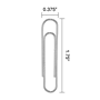 Staples Jumbo Paper Clips, Silver, 100/Box (A7026601A)~#|#~2DA9EB5F-6C80-4BF2-9327C8AB325E19A8_sc7