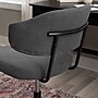 Linon Home Decor Products Tristan Armless Fabric Swivel Computer and Desk Chair, Black (178535BLACK01U)~#|#~2DABA859-91EC-47A3-8B25C62A6D288993_sc7