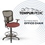 Tempur-Pedic Fabric Drafting Chair with Backrest and Footrest with Lumbar Support, Burgundy (TP8200-BURGUNDY)~#|#~2DB5FC29-7723-4F30-AA9D9CDCA7B20631_sc7