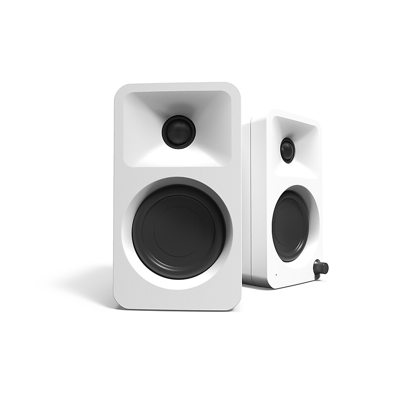 Kanto ORA 100W Bluetooth Reference Desktop Speaker, White, Pair (ORAMW) image 1