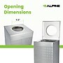 Alpine Industries Stainless Steel Trash Can, 40 Gallon, Silver (ALP438-40-SS-MK)~#|#~2DBAEC25-A440-46AA-8F7B5199ABD5BD15_sc7