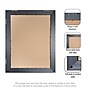 Amanti Art Ridge 20" x 30" Polystyrene Picture Frame, Black Satin (A42677345682)~#|#~2DBD71B1-BB32-446B-ADF77372E893F342_sc7