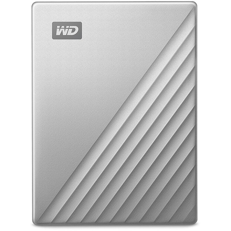 WD My Passport Ultra 2TB External USB 3.0 Portable Hard Drive, Silver (WDBKYJ0020BSL-WESN) image 1