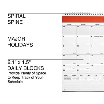 Multicolor 2023-2024 Wall Calendars | Staples