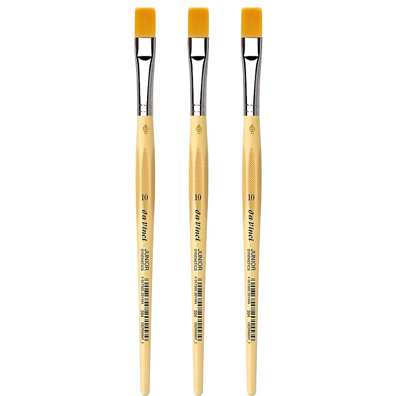 da Vinci JUNIOR Mixed Media Synthetic Bristle, Round Brush, 3/Bundle (DVXVA30410-3) image 1