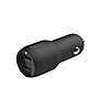 Belkin BOOST CHARGE Dual USB-A Car Charger, 24 W, Black (CCB001BTBK)~#|#~711D8F07-6B4C-47BA-BF34D9EB4F641787_sc7