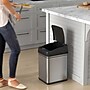 iTouchless Stainless Steel Sensor Trash Can with Locking Lid and AbsorbX Odor Control, Silver, 8 gal. (DZT08PL)~#|#~2DD5811C-97B6-4A4A-BB70A99FE4C5420A_sc7