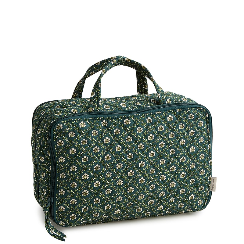 Vera Bradley 10.75" Cotton Toiletry Bag, Mistletoe Lattice (51929-22976) image 1