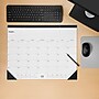 2024-2025 Staples 22" x 17" Academic Monthly Desk Pad Calendar, White/Black  (ST12952-23)~#|#~2DD89ECB-67D4-49E4-98DC669D23AD74EA_sc7
