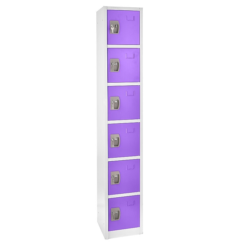 AdirOffice 72'' 6-Tier Purple Storage Locker (629-206-PUR) image 1