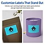 Avery Printable Rectangle Multipurpose Labels, 2" x 3.75", Bright Blue, 80/Pack (94240)~#|#~2DE461C8-0794-4CAD-A845475635DD8352_sc7