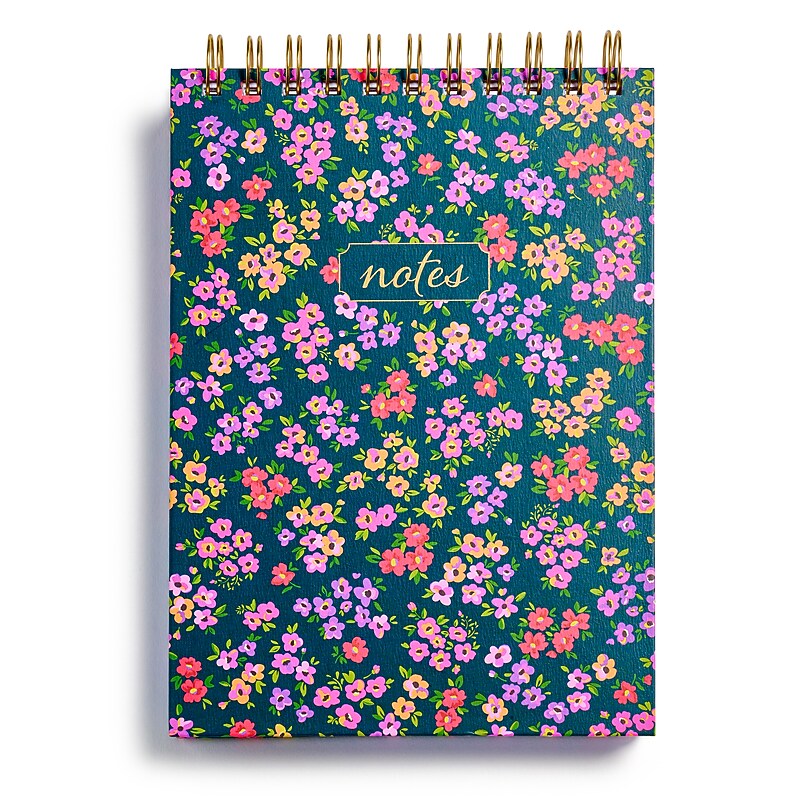 Eccolo Ditsy Floral Steno Pad, 6" x 8.5", College Ruled, Multicolored, 100 Sheets/Pad (ST642C) image 1