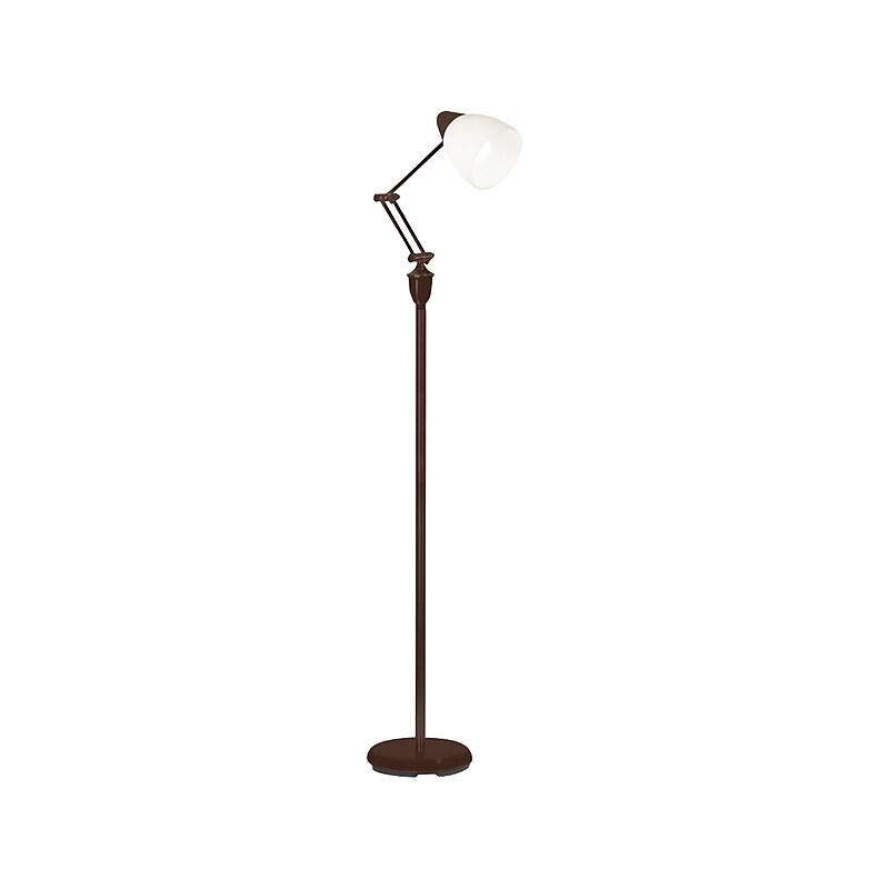 OttLite Webster 61" Metal Floor Lamp with Dome Shade (L1604RB9-SHPR) image 1