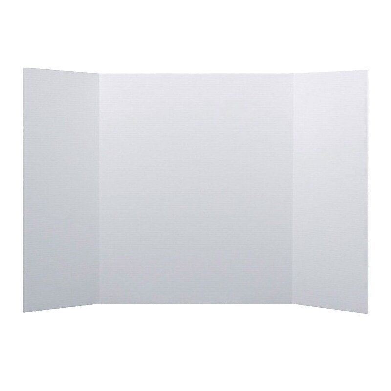 Flipside Corrugated Project Board, 2' x 4', White, 24/Carton (30022-24) image 1
