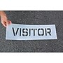 Accuform Parking Lot Stencil, VISITOR, 8" Letters, Plastic (FMS285)~#|#~2DF3D09B-841A-434C-84C3EFD1ED362C05_sc7