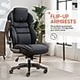 Sharper Image S-650 Heated Ergonomic Faux Leather Swivel Executive Massage Chair, Black (53489-BLK)~#|#~2DF6050D-0BFC-4ADC-8179E7DCA3AE68E3_sc7