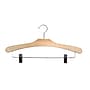 Nahanco 16 1/2" Wood Flat Suit Hanger, Natural, 100/Pack (3117RC)~#|#~2E004A65-CFAC-4008-B8938C7AEDD3F244_sc7