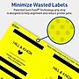 Avery Laser/Inkjet Square Multipurpose Labels, 3" x 3", Neon Yellow, 60/Pack (94101)~#|#~2E0273B3-9F2D-4ED8-BBF805ED7B5C299F_sc7