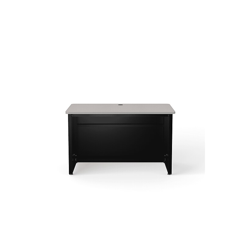 VersaDesk 48"W Enclosed Versa Classroom Desk, Grey/Black (CD4830-BG) image 1