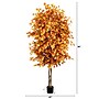 Nearly Natural 8' Autumn Ficus Artificial Fall Tree (T4767)~#|#~2E0F8299-8FA6-4CC5-92A1BE4082E9D622_sc7