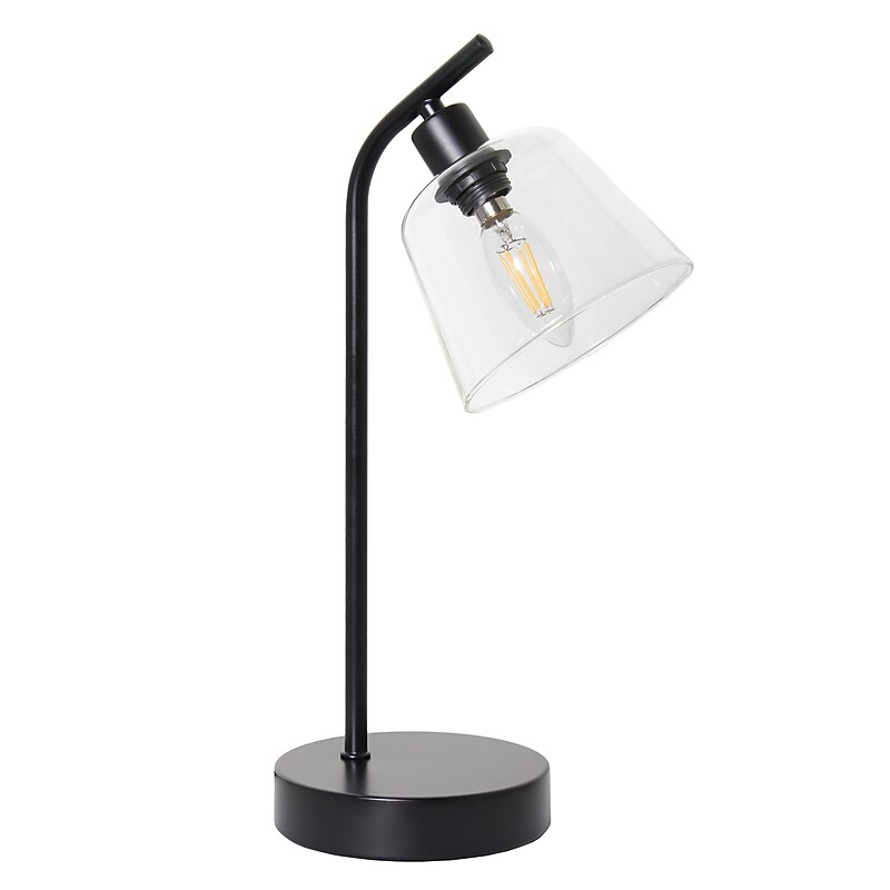 Simple Designs Sleek Essentials LED Desk Lamp, 15.75", Black (LD1080-BLK) image 1