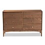Baxton Studio Landis 31"H Dresser, 6-Drawers, Ash Walnut/Gold (193-11303-HiT)~#|#~2E15A40D-0A21-4FA0-8C3959500189FC38_sc7