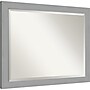 Amanti Art Brushed Nickel Frame Wall Mirror, 25.5" x 31.5" (A42674593602)~#|#~2E176B07-EC8D-411D-8A35497EF72969EB_sc7