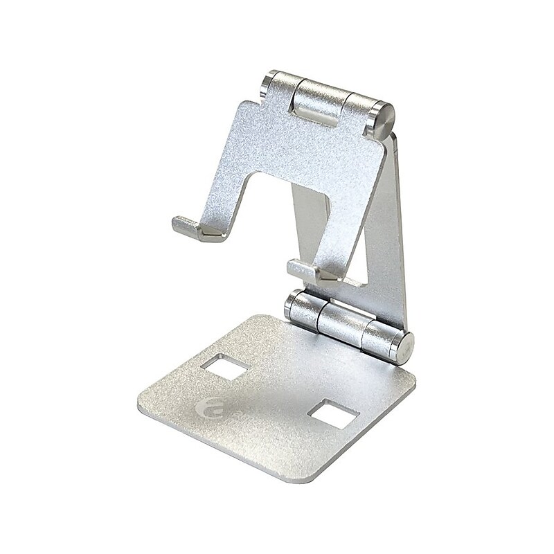 Amer Mounts Adjustable Double-Axis Mobile/Tablet Stand, Silver (EZPAD20-01) image 1
