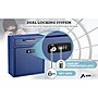 AdirOffice Steel Ultimate Locking Wall Mounted Interoffice Mailbox, Medium, Blue~#|#~2E1C02C6-69C4-4BFB-8E931D941E4BDBAA_sc7