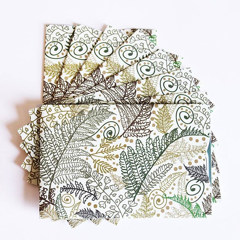 Rogue Wallet WalletGuard RFID Paper Travel Wallet, Green Fern, 10/Set (WALRFIDPKGFERN) image 1