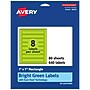 Avery Laser/Inkjet Multipurpose Rectangle Labels, 1" x 7", Bright Green, 640/Box (94225)~#|#~2E1CB67A-1D1B-41C1-B8EEF9DFF3C3A070_sc7