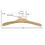 Nahanco 16 1/2" Flat Wood Dress Hanger, Natural, 100/Carton (3117CH)~#|#~2E23B5E6-F513-4B83-AB90ADEA5057CDD8_sc7