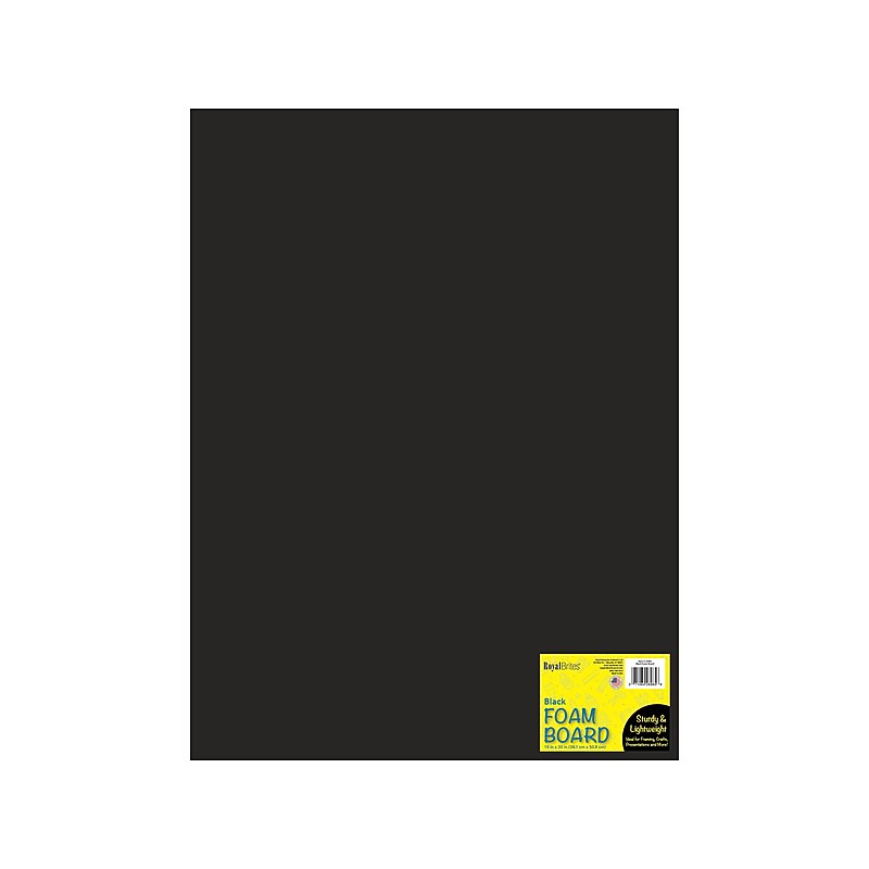 Royal Brites Foam Board, 15" x 20", Black (26985) image 1