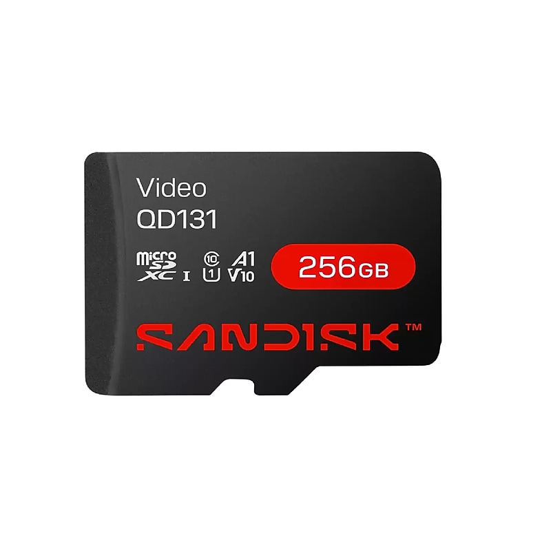 SanDisk Video 256GB microSD Memory Card, UHS-I (SDSDQAS5-256G) image 1