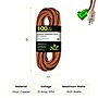 GoGreen Power 100' Indoor/Outdoor Extension Cord, 14 AWG, Orange (GG-13800)~#|#~2E391043-28BC-4058-976006447E2A6E44_sc7