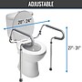 HealthSmart Toilet Safety Rails, Silver (521-9804-9600)~#|#~2E3DDC23-71C6-4D17-B9281E208FAD8536_sc7