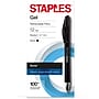 Staples Sonix Retractable Gel Pens, Medium Point, 0.7mm, Black Ink, Dozen (13561-CC)~#|#~2E43CEF9-63DD-4BE0-8F86646FE0093798_sc7
