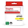 Staples Remanufactured Yellow Standard Yield Ink Cartridge Replacement for HP 902 (TRT6L94AN)~#|#~2E4EF440-015C-444A-8C793FAD0A67E3AD_sc7