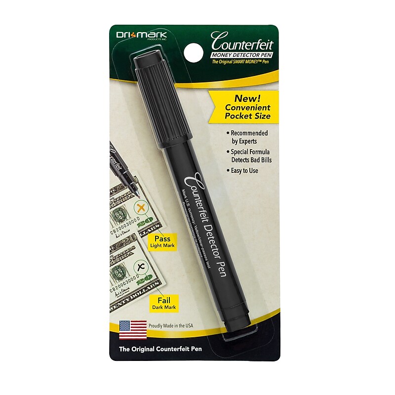 Dri Mark Smart Money Counterfeit Pen, Black (3511B1) image 1