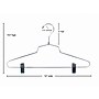 Nahanco 16" Metal Shirt/Dress Hangers, Chrome, 100/Pack (SLD-16)~#|#~2E514E77-A761-47F6-ADD5E5EEF2D0BCA9_sc7
