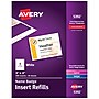 Avery Printable Laser/Inkjet Name Badge Insert Refills, 3" x 4", White, 300 Inserts Per Box (5392)~#|#~2E520DE8-BB6E-43D1-980084D3EEE0B510_sc7