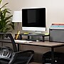 Mind Reader Monitor Stand Desktop Organizer, Plastic, 2/Pack, Black~#|#~2E555430-F6FA-4436-833CF1F746AF82BB_sc7